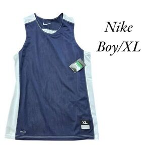 Nike Boys' Navy and White Basketball Jersey